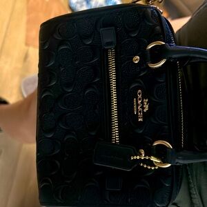 Super Qt lil coach black purse